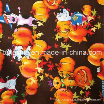 Shaoxing Supplier Latest Holloween Design Großhandel Urlaub Dekoration Roll Stoff Baumwollgewebe